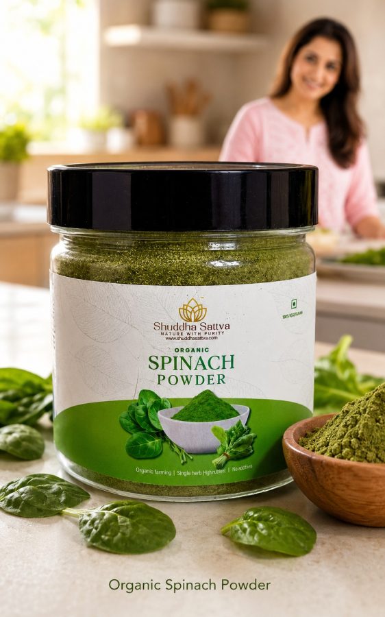 Organic Spinach Powder 100g | No Additives | No Preservatives