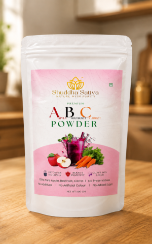 ABC Powder (Apple Beetroot Carrot)(100gm) | No Additives | No Preservatives | No added Sugar