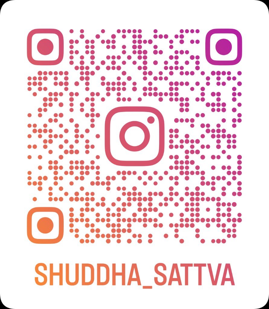 Instagram — scan or tap to open @shuddha_sattva